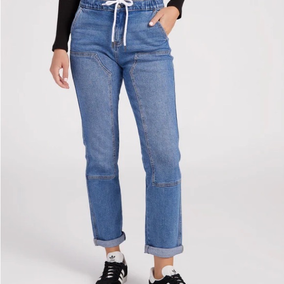 MICA LA Utility Jogger Drawstring Straight Jeans XL - Picture 2 of 10